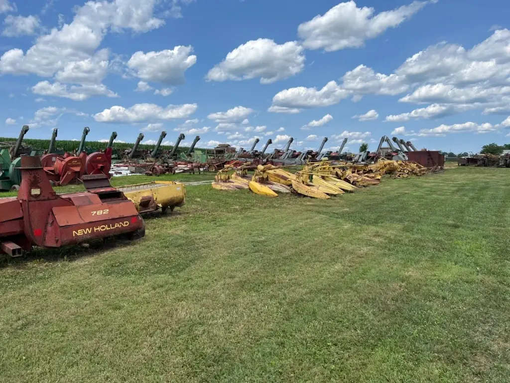 a fleet of farm equipment at Country Machinery